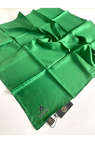 Vissona Tivil Bright Green Silk Scarf Dgn 50327 - 0035