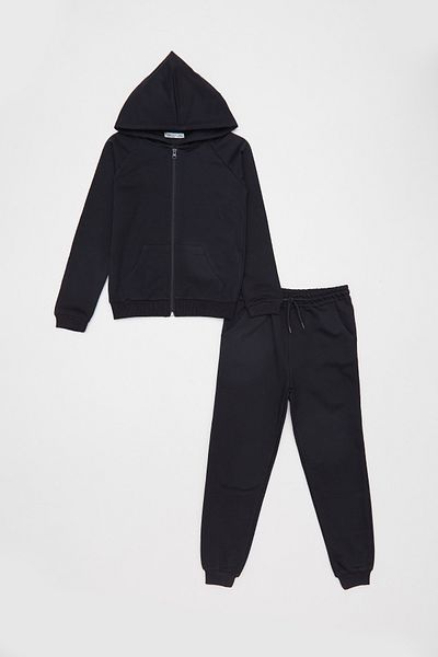 Fulla Moda Hooded Zippered Unisex Kids Tracksuit Set