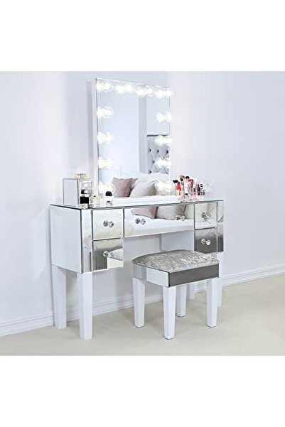 Vanity Living Mirror with Makeup Lights