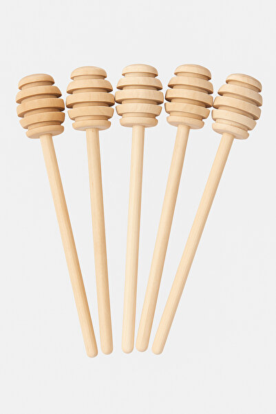 UYT LİFE Ahşap El Yapımı Doğal Mini Bal Kaşığı Seti 6'lı 5cm Ahşap Daldız