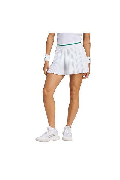 adidas Jm4730-K Pleat Skirt Pro Women's Tennis Skirt White