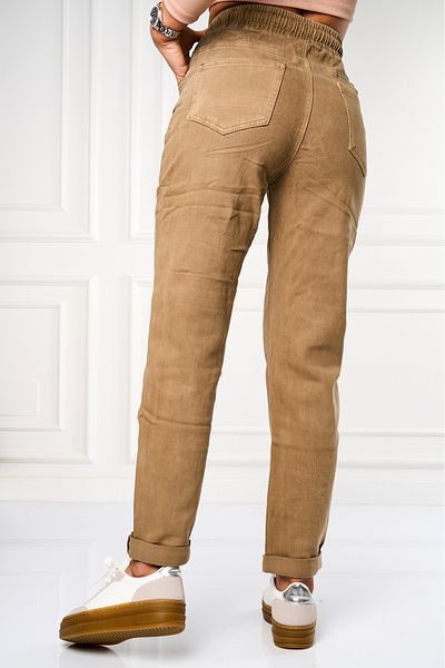 Joana Women's Mom Fit Khaki Jeans Kenlei