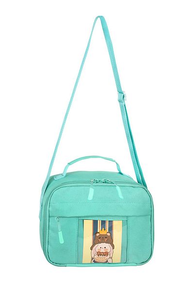 KAFF Green Korean Kawaii Style Thermal Insulated Lunch Box with Accessories -25601