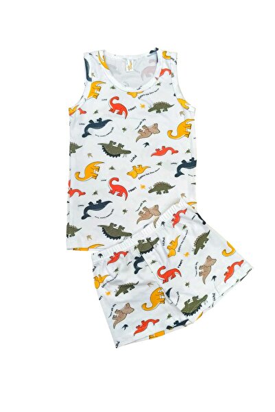 elmas kids 100% Cotton Boy's 2-Piece Undershirt and 2-Piece Boxer Set