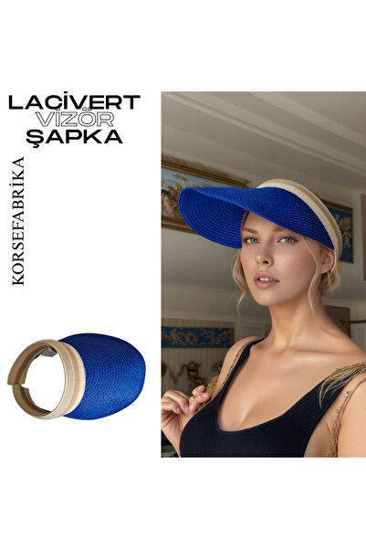 korsefabrika trend mood store Pălărie de plajă și ocazională din paie, elegantă și funcțională, cu vizor solar cu boruri largi