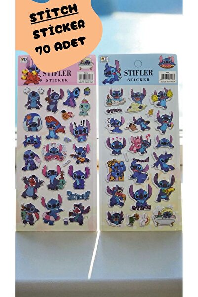 ALLStore STİTCH KABARTMALI STİCKER 20'Lİ Telefon,Defter,Suluk vs. zeminlere
