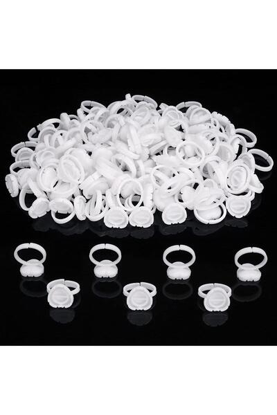 XLINETATTOO Permanent Makeup Paint Container Ring 100 Pieces