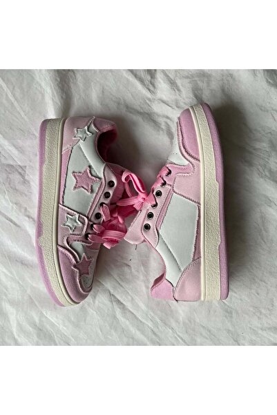 Gofeel Pink Star Lovely Desenli Unisex Ayakkabı