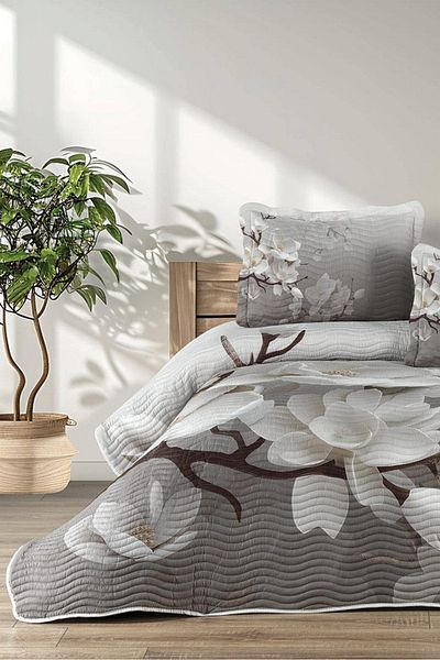 BELENAY HOME Fiore 3 Piece Double Bedspread Set – Pique Set