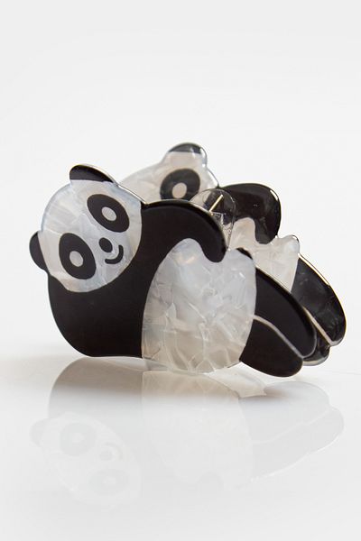 Fulla Moda Πόρπη με οστέινο μάνταλο με φιγούρα Panda