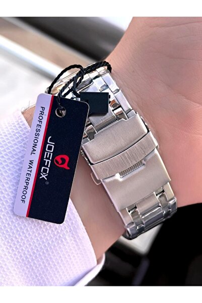 Joefox Steel Cord Digital and Analog 2 Year Guarantee 3 Atm Water Resistant Men Wristwatch Joe.Cl06