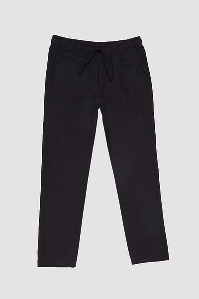 Fulla Moda Pantaloni pentru băiat din gabardină cu talie elastică 100% bumbac