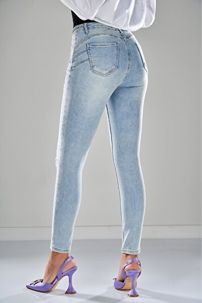 Joana Women's Blue Push Up Jeans Caisyn