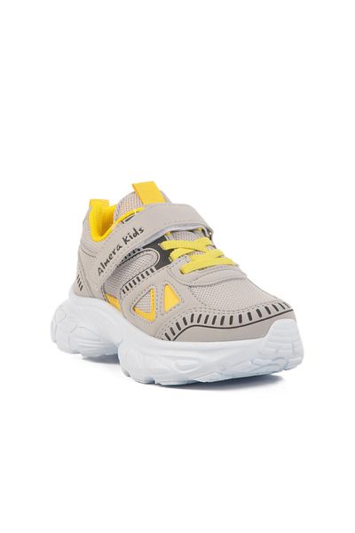 AYK'S Ice-Yellow Mesh Children's Sports Shoes 1500 P