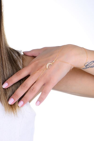 Söğütlü Silver Gümüş rose turkuaz ve zirkon taşlı ay yıldız şahmeran SGTL13010ROSE