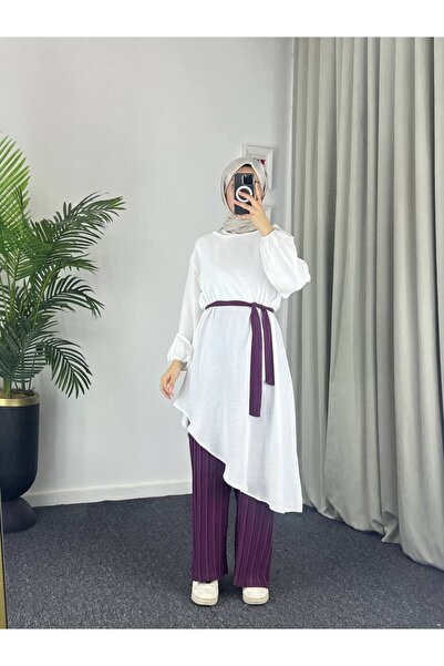 Esre Store 4522 - طقم ملابس إسلامية مزدوجة من Ayrobin Purple-Z2