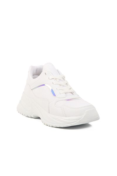 AYK'S Pantofi sport de damă cu plasă albă 2410 G