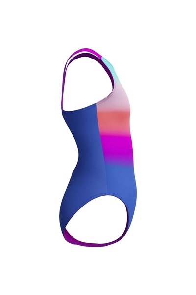 SPEEDO Digital Print Girl's Swimmer Swimsuit Pink-Blue