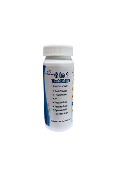 Powerpool POWERTEST STRIPES 6in1 PH,T-S KLOR,SERT.,ALK.CYNA