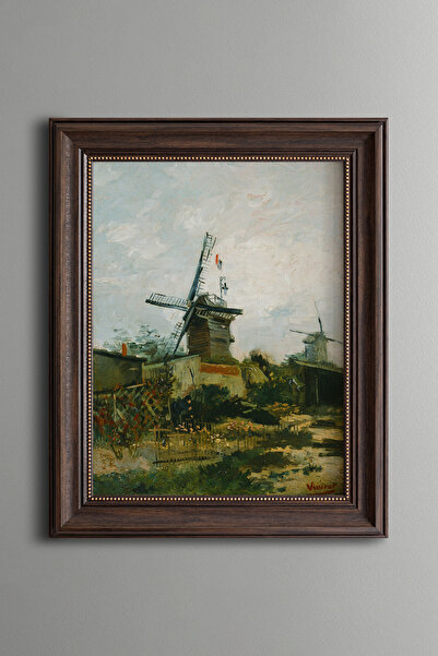 epiqart Ανεμόμυλοι - Πλαίσιο με vintage σχέδια