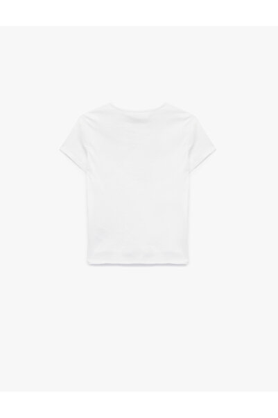 Koton Slim Fit Short Sleeve Crew Neck Printed T-Shirt