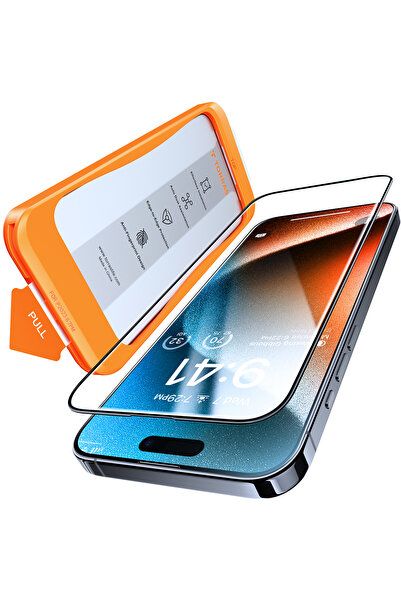 TORRAS Top-Notch Diamond Shield for iPhone 15 Pro Max Screen Protector