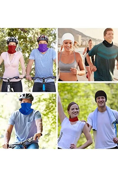 İmpavido FÜME комір з поліестеру з еластаном бандана комір для мотоциклістів комір для спортсменів захист від сонця багатофункціональний бафф