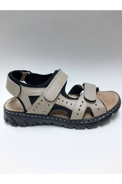 marutti Genuine Leather Mink Color Cirtli Comfortable Sole Men's Sandals