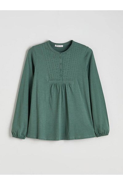 LC Waikiki LCW Grace Блуза с бродерия на яката (W5)