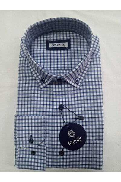 Özeniş Tek Cepli Kareli Uzun Kollu Gömlek