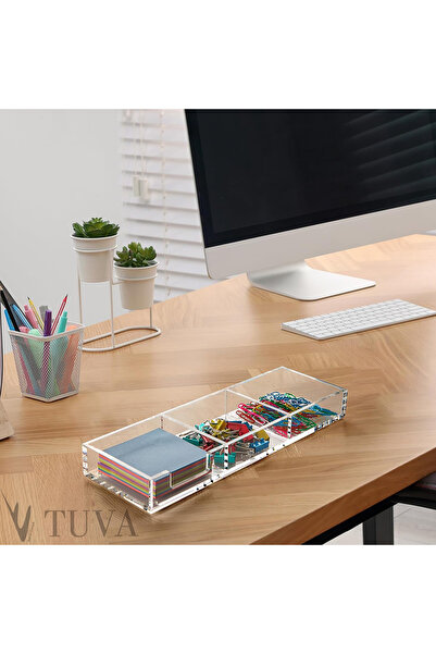 TUVA REKLAM TUVA - منظم سطح المكتب لتنظيم الملاحظات والمستندات |   منظم سطح الطاولة الحديث من البليكسي |   مكتب النخبة
