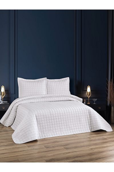 BELENAY HOME Spring Quilted 3 Piece Double Bedspread Set