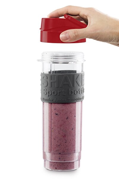 Arzum Shake’N Take One Kişisel Smoothie Blender Buz Kırma 300W 570ml Şişe Kırmızı - AR1120
