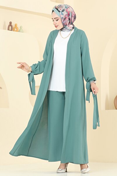 ModaMerve Manşeti Bağcıklı Aerobin Takım 0344BG354-MS Mint