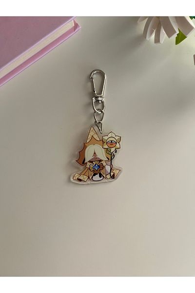 Hara Company Cookie Run Kingdom Game Pure Vanilla Game Keychain / Bag Ornament