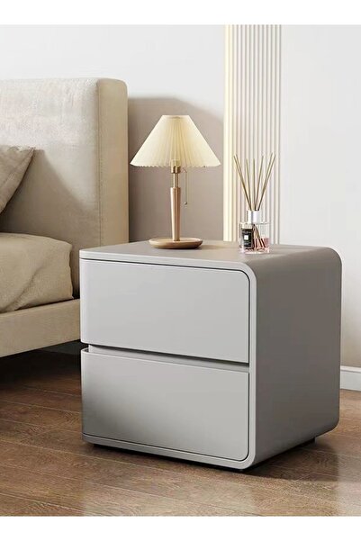 Raffine Set of 2 High Gloss Nightstands with 2 Drawers 45x40x45 cm