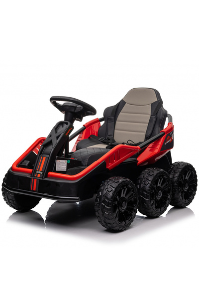 Kinderauto UTV electric pentru 2 copii MoonRider 6x6 180W 24V premium, rosu