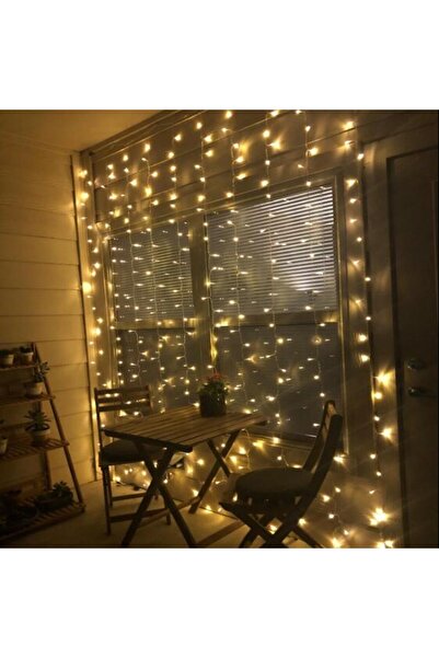 Teo Christmas Installation, Curtain Type, IP44, 6 m x 1 m, 360 LEDs, Warm White, 8 light effects, Transformer