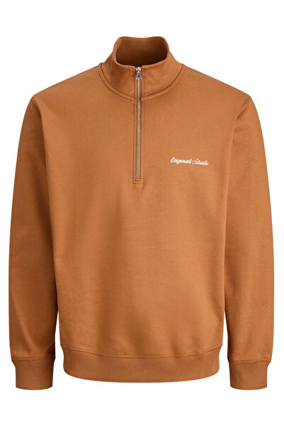 Jack & Jones Ανδρικό φούτερ με μισό φερμουάρ με γιακά - Norrebro