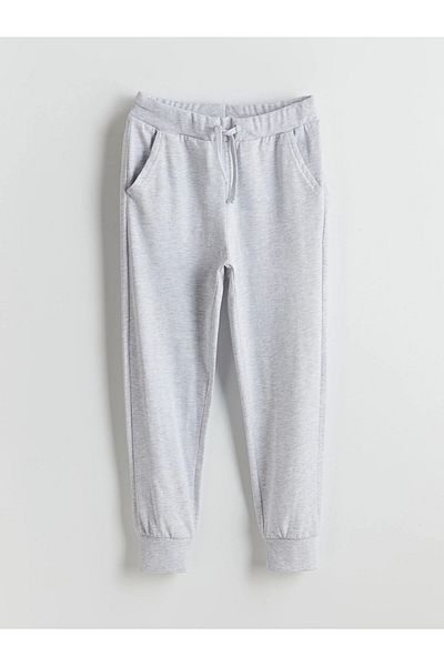 LC Waikiki Lcw Kids Gray Boys Jogger Sweatpants with Elastic Waist