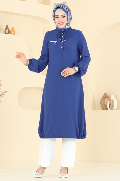 ModaMerve Yarım Düğmeli Tesettür Takım 2652SL432-MS Laci