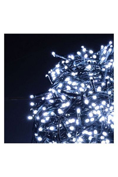 Teo Sectiune Instalatie de Craciun, , Tip Turturi, 5 m, 143 LED-uri, cu Flash, Fir Negru, Lumina Alb R