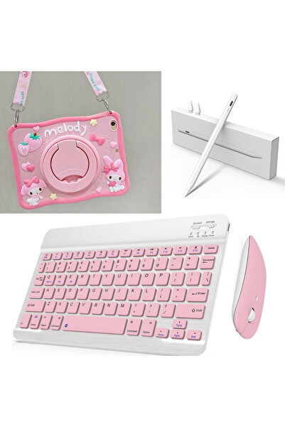 Covpor Apple iPad 10.NESİL 10.9 ve 11. NESİL A16 Uyumlu MELODY Kılıf +Klavye ...