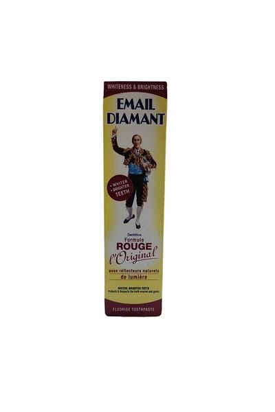 EMAIL DIAMANT Emile Diamant, toothpaste, red lipstick