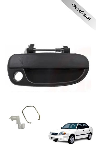 ESAGARAJ Compatible Exterior Door Handle Front Right for Hyundaı Accent Admira Milenyum 2000-2005