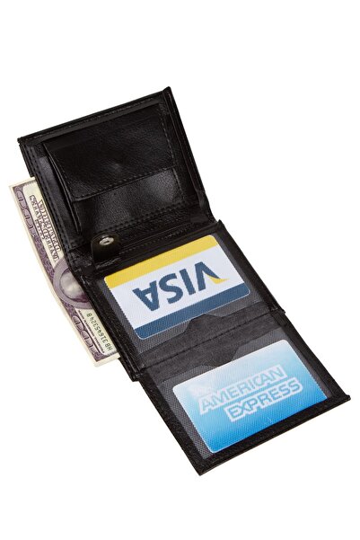 Newish Polo Men's Black Coin Holder Card Holder and Wallet