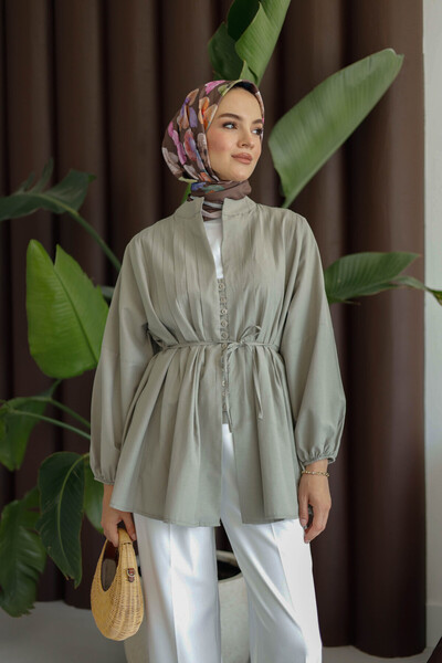 MOONSC Ribbed Linen Tee Shirt