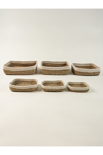 Minihol Nordi 6-Piece Wicker Organizer