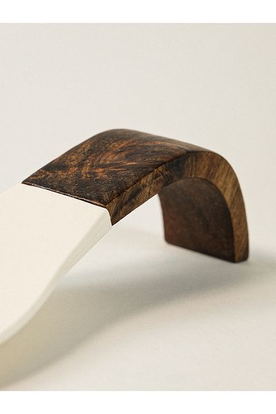 Minihol Lino Acacia Silicone Dirty Spoon Rest (21 X 10 cm)