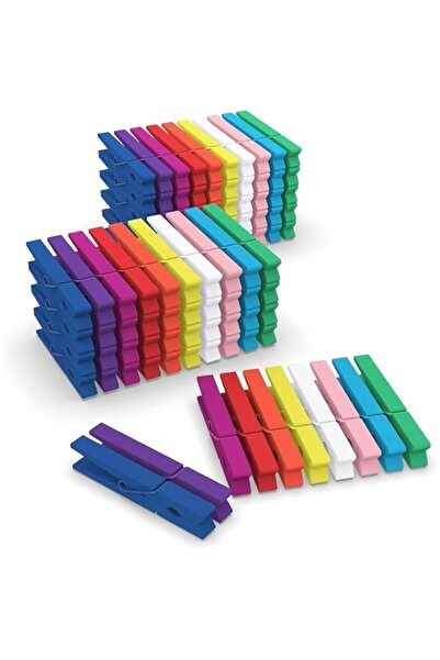 Generic Colored Wooden Clothes Pins, 2.9 Inch Colorful Clothespins, Durable a...